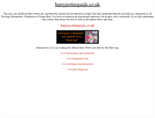Tablet Screenshot of harrypotterguide.co.uk